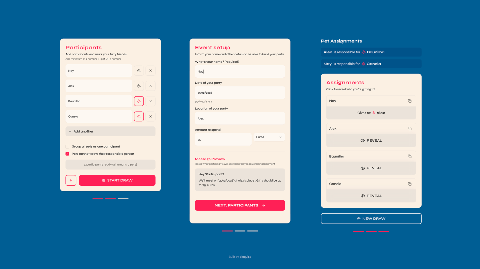 Secret Santa for Pets app screenshot